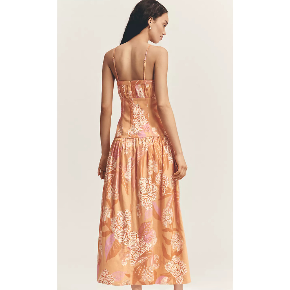 New Farm Rio Strapless Drop-Waist Maxi Dress - Small - Picture 2 of 3